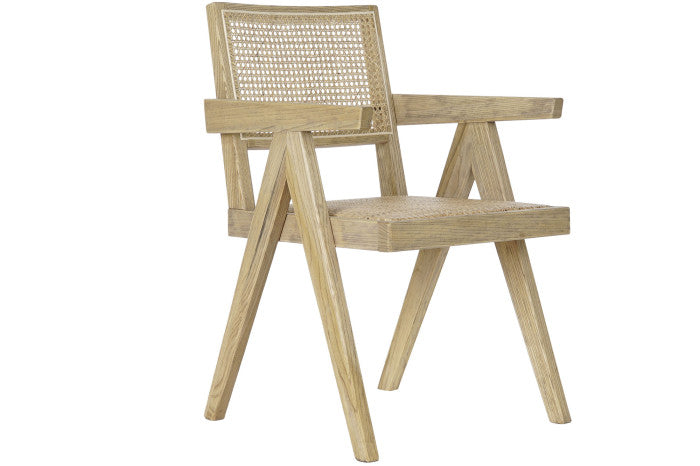 SEDIA OLMO RATTAN GRIGLIA NATURALE