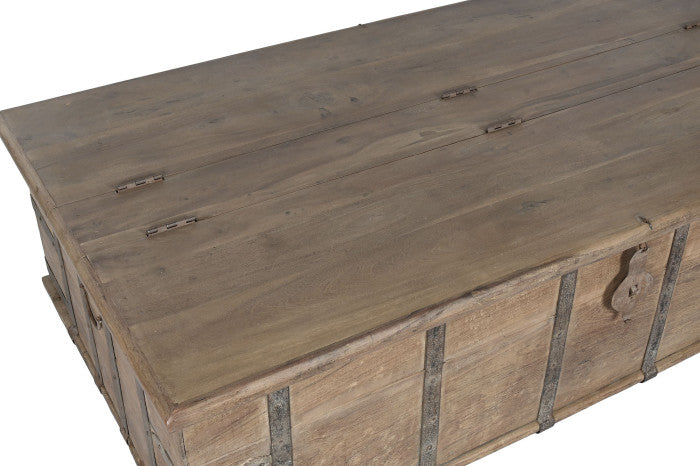 TAVOLINO TEAK CON CONTENITORE