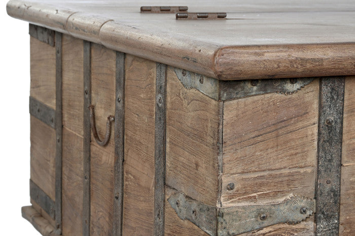 TAVOLINO TEAK CON CONTENITORE